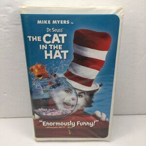 Vintage Dr. Seuss The Cat In The Hat VHS 2003 Clamshell Case Classic Family Film